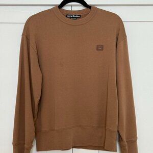 Rare Acne Studio’s Crewneck Sweatshirt with Logo - Brown